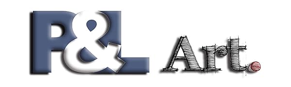 Logo with bold blue letters P&L on the left and the word Art. in a sketch-like black font with a red dot at the end on the right, all on a white background.